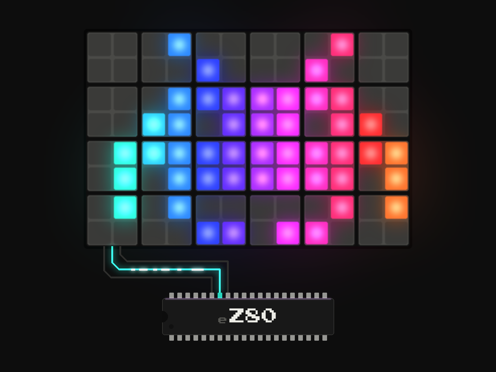 8 Bit, 18 MHz, 320 LEDs: Schafft der AgonLight eine Pixelwand?