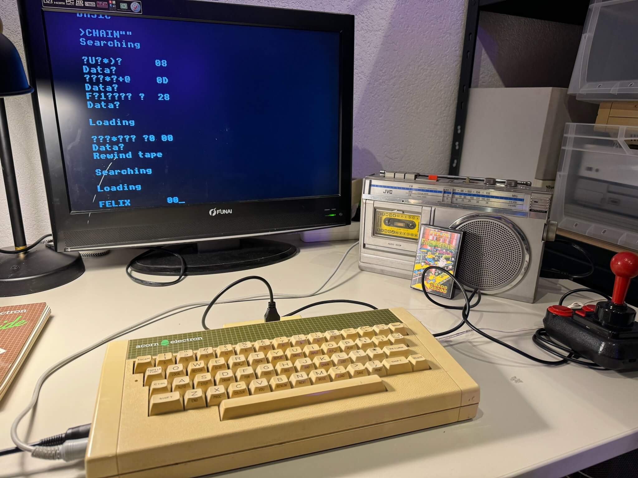 Retroparty 2023 Retro Computer Dresden - der Acorn Electron im Einsatz